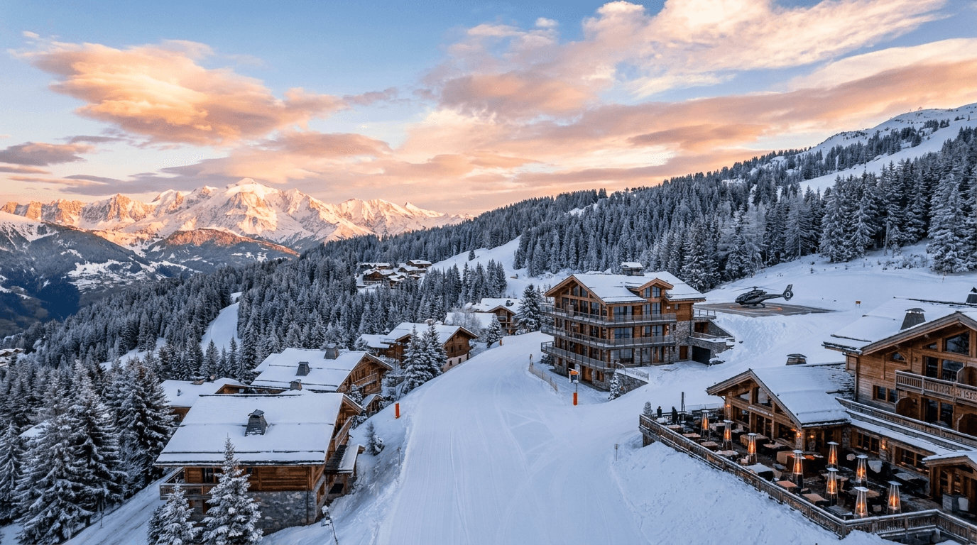 Luxury villa rentals in Courchevel with private pool and concierge service