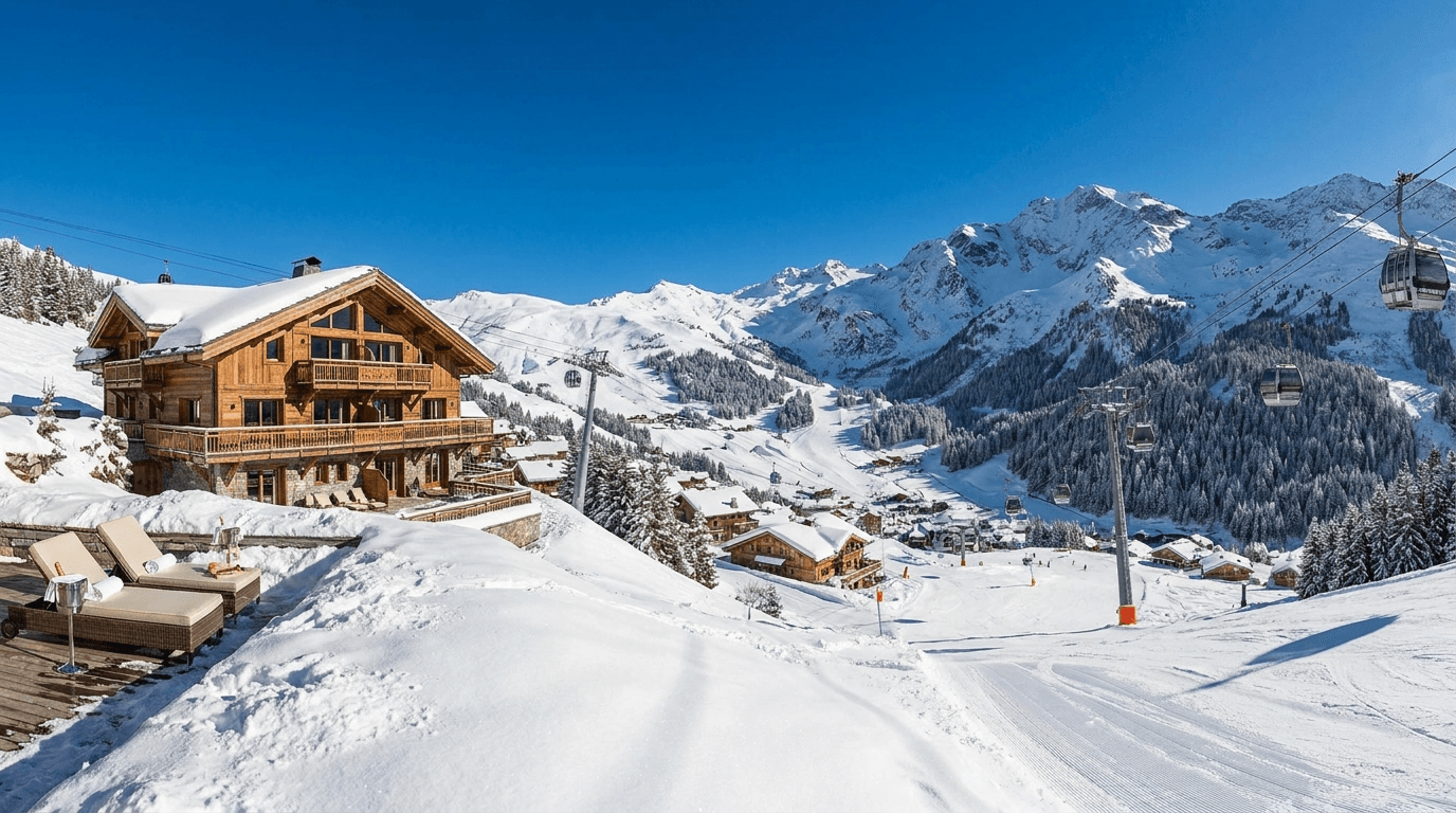 Luxury villa rentals in Méribel with private pool and concierge service